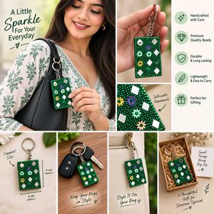 Sparkling Green Diary Keychain