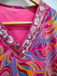 Pink Short Kurti