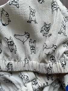 Dog Print Blouse