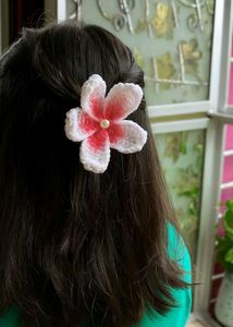 Crochet Sunflower Hair Clip
