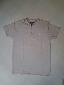 Elegant Half-Zip Polo Shirt for Men