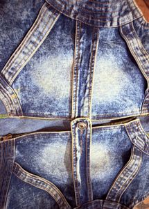 Acid Wash Denim Vest style jacket