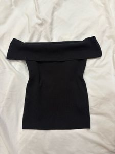 Black Off-Shoulder Top