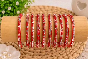Red Stone Bangle Set❤️