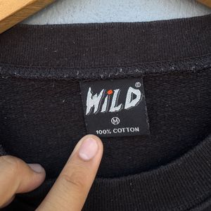 Wolf Graphic Print Sweatshirt