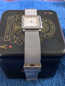 Fossil Watch with Mesh Band