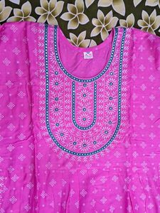 Nyra Cut Kurta Set in Pink Color