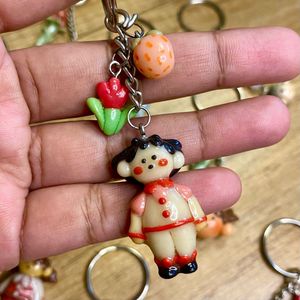 Cute Handmade Doll Keychain
