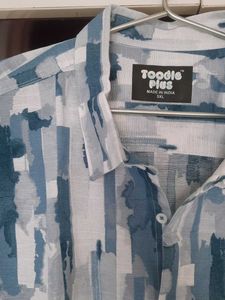 Blue Patterned Shirt