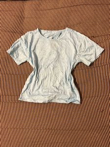 Light Blue Casual T-Shirt