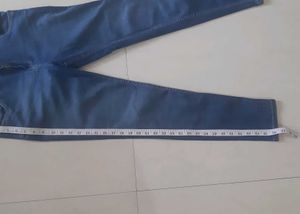 Blue low waist, slim fit Denim Jeans women