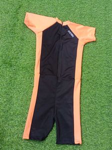 Orange & Black Swimsuit