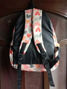 Heart Print Backpack