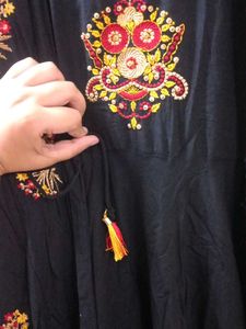 Black Colour Anarkali Kurti