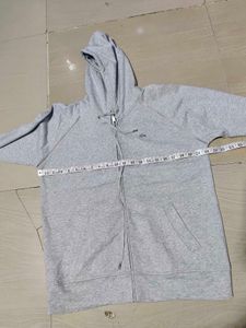 Lacoste Grey Zip-Up Hoodie