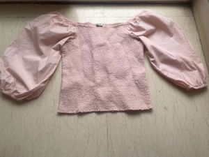 Smocked Square Neck Puff Sleeve Top