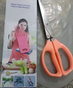 5 Blade Stainless Stell Herb Scissors