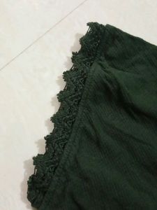 Chumbak Green Embroidery Top