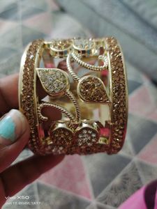 Golden plated kada unused