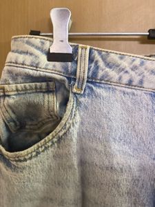 Zara Light Blue Mom Fit Denim High Waist