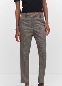 Mango Houndstooth Trousers