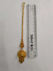 Gold plated silver Maang Tikka