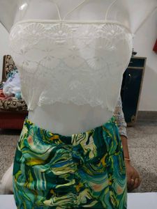 SHEIN Green  Mini Skirt for swim