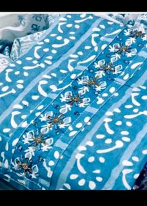 Beautiful Blue Printed Kurta Set