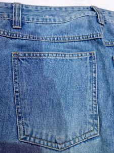Blue Distressed Denim Jeans