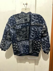 Cozy Printed Bomber Jacket