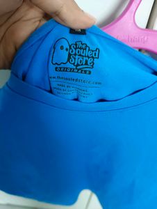 Souled store Blue Crop Top