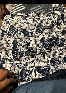 Free Size Unisex Floral Print Shirt &amp; Shorts Set