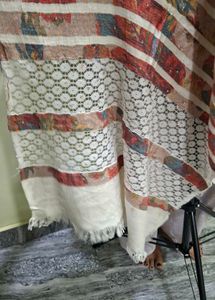Chic Striped Floral shawl