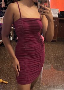 Chic Ruched Mini Dress
