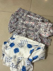 Combo:Beautiful Floral & Bandhani Print dress