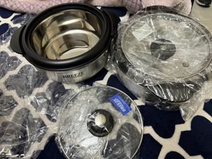 2 Stainless Steel Caserroles  New