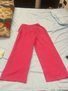 Vibrant Pink Wide-Leg Pants
