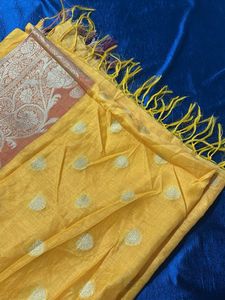 Elegant Banarasi Yellow Dupatta