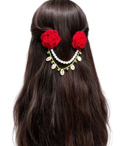 Cochet Rose &amp; Seashells Navratri inspired Gajra