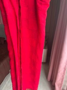 Vibrant Pink Saree with Decorative Border
