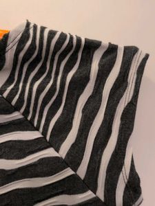 Striped grey and white sunshine Dress