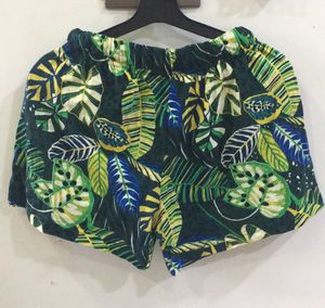 Tropical Leaf Print Shorts