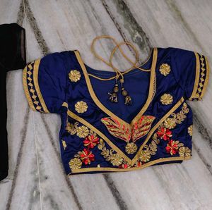 Designer Embroidered Blouse Set