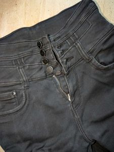 High Waisted Black Jeans