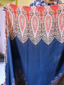Vibrant Paisley Print Ethnic Gown