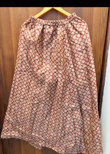 Red Kurta Set with Skirt and Dupatta