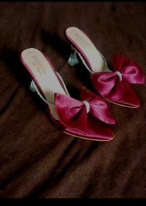 COMBO OF 2 BRAND NEW DESIGNER BOW HEELS & FLATS