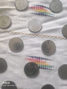 18 Pcs Old 10 Paise Coins