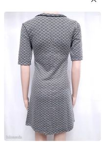 Stradivarius Chic Black &amp; White Patterned Dress