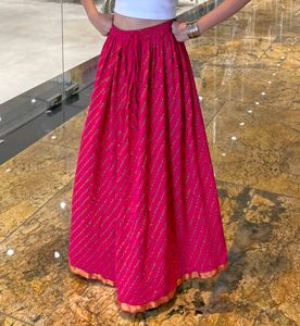 Vibrant Pink Ethnic Skirt